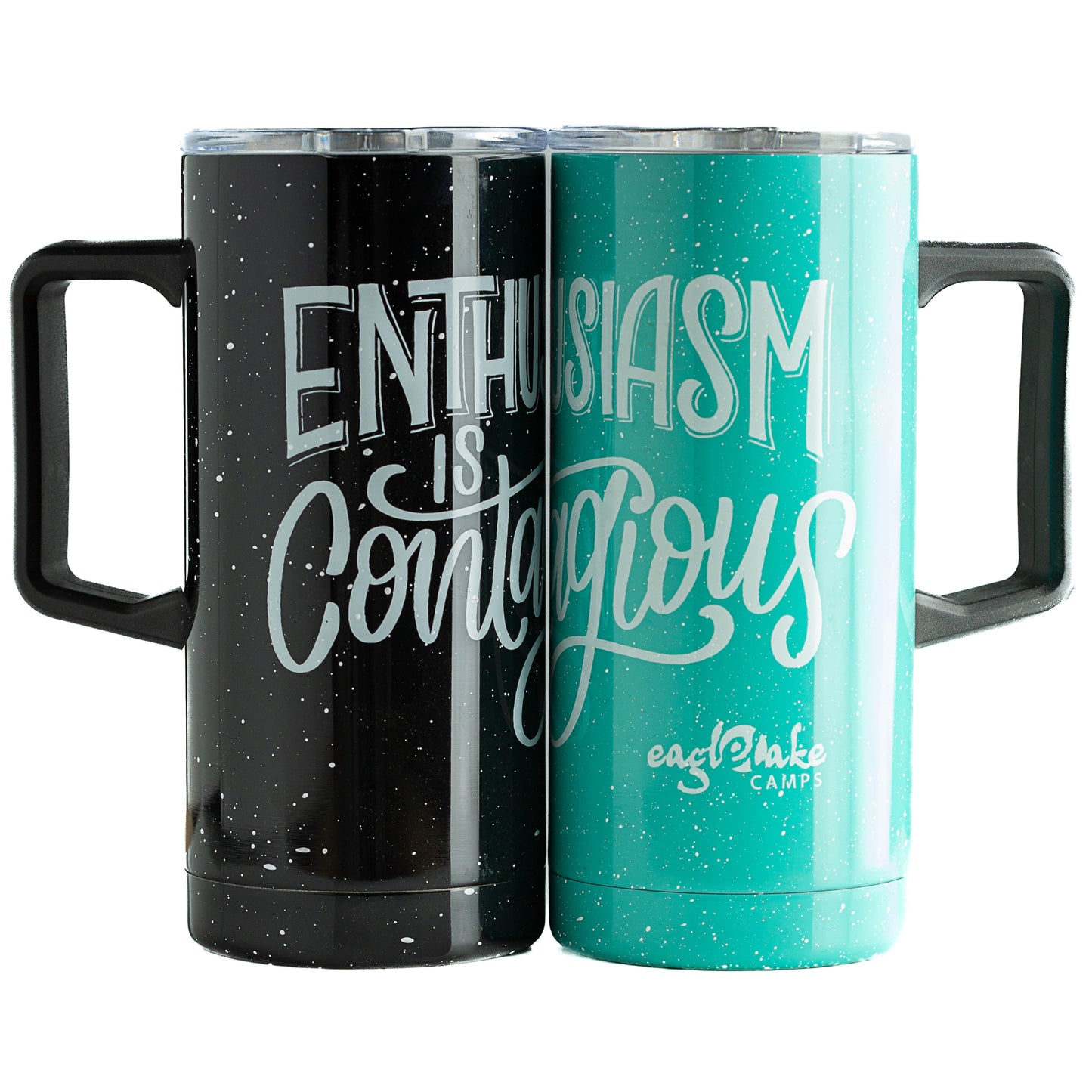 Travel Mug 16 oz "Enthusiasm is Contagious"